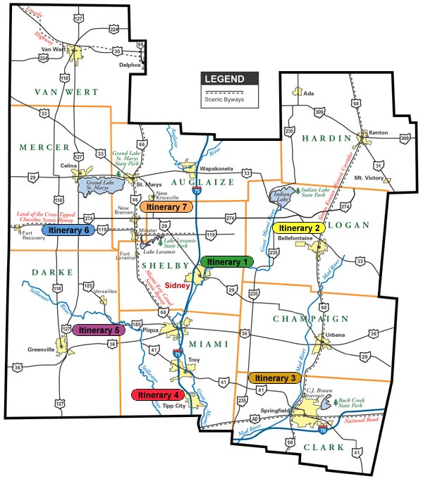 County Map Sidney Visitors Bureau