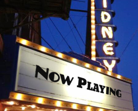 sidney movie theater sign